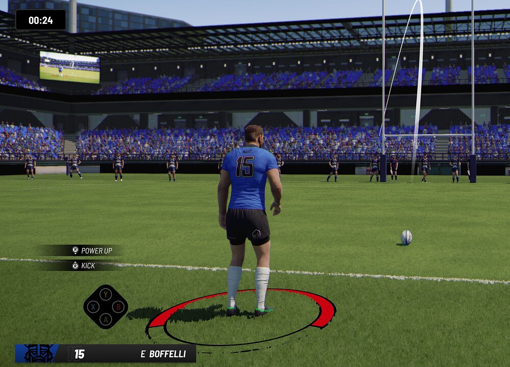 Unrealistic kicking stance