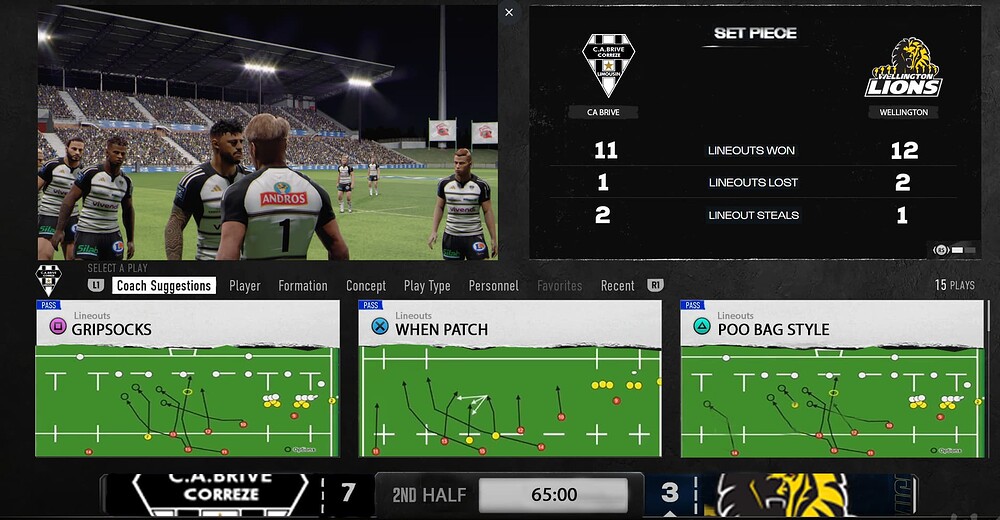Lineouts Idea